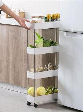 3 Tingkat/4 Tingkat Ramping Keranjang Penyimpanan Mobile