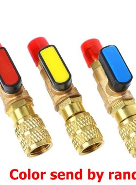 1pc R410A Refrigerant Valve AC Charging Hoses Brass Straight