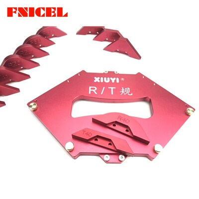 Aluminium Alloy Trimming Machine Fillet Gauge Angled Ruler R