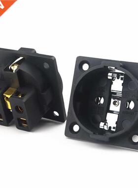 2Pcs EU Socket Power Filter Sockets 16A 250V Gold-plated/rho