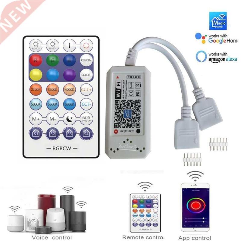 DC12V-24V Smart Led WiFi Controller RGBWC RGBCCT 28key RF R