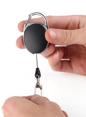 1-4pcs Retractable Key Chain Reel Badge Holder Fly Fishing Z