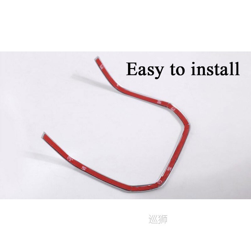 ABS Chrome Steering Wheel Decorative Strips Cover Trim Stick