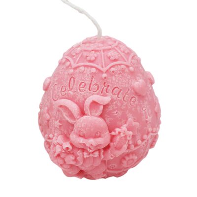 Easter Egg Rabbit Pattern Candle Mold Aroma Plaster Crafts
