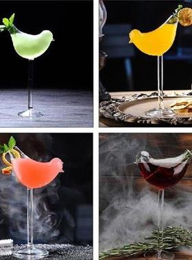 Glass Goblet Cocktail Glasses Wine Bird Bar Drinking