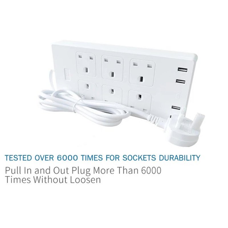 Smart Plug Power Strip Wi-Fi Surge Protector Outlet Work Wit