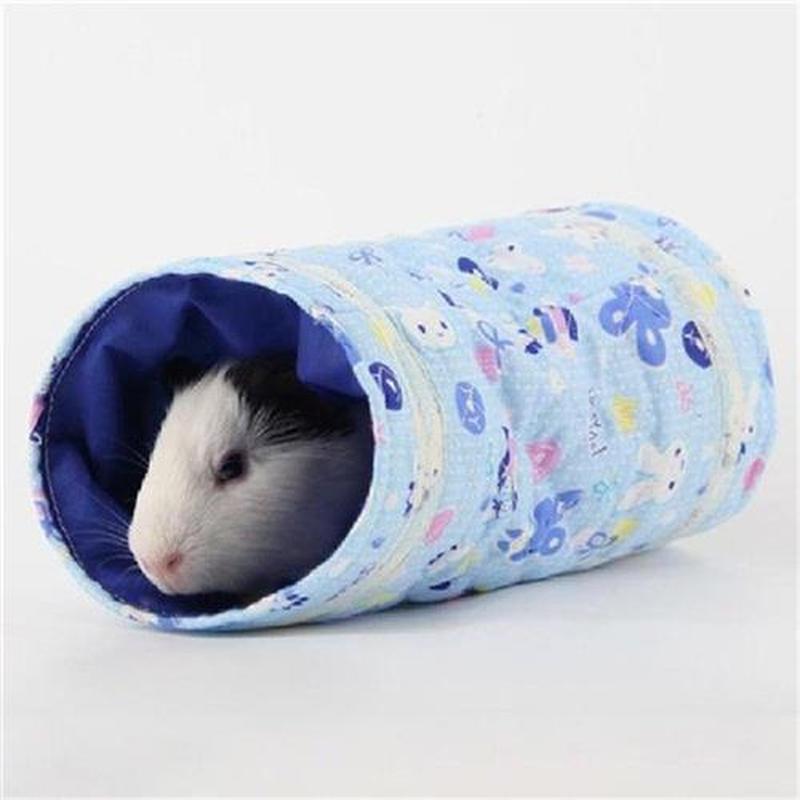 Small Guinea Pig Hamster Toy Tubes Tunnels Spring Hamster
