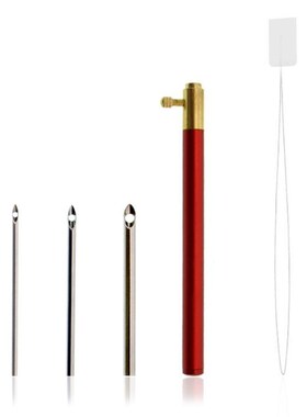 DIY Crafts Embroidery Crochet Hook with 3 Needles Punch Thre