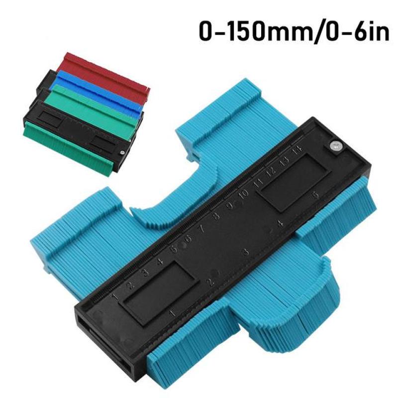 0-150mm/0-6inch Irregular Contours Gauge Arc Ruler Plastic G