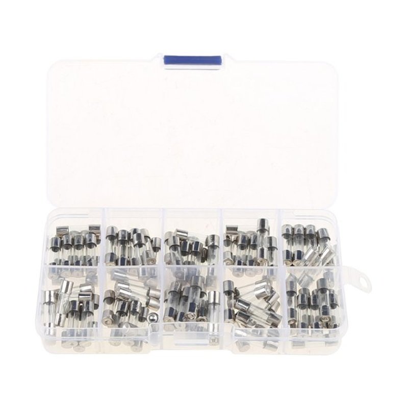 100Pcs 5x20mm Fast Blow Glass Fuse Assorted Mixed Kit 10 Val