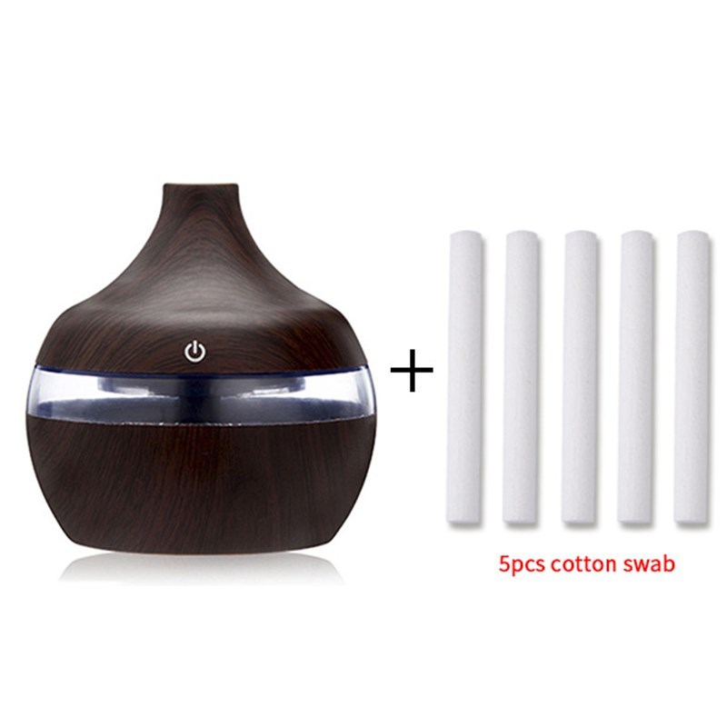 Portable Home Wood Diffuser Essential Oils Office Ultrasonic