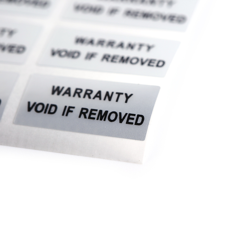 Printed Security Seals Tamper Evident Warranty Void Labels