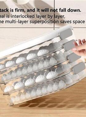 Dumpling Freezer Box  Durable Non-stick Base Microwave