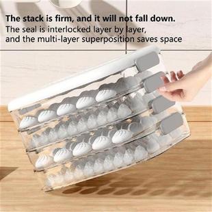 Dumpling Freezer Box Durable Non-stick Base Microwave