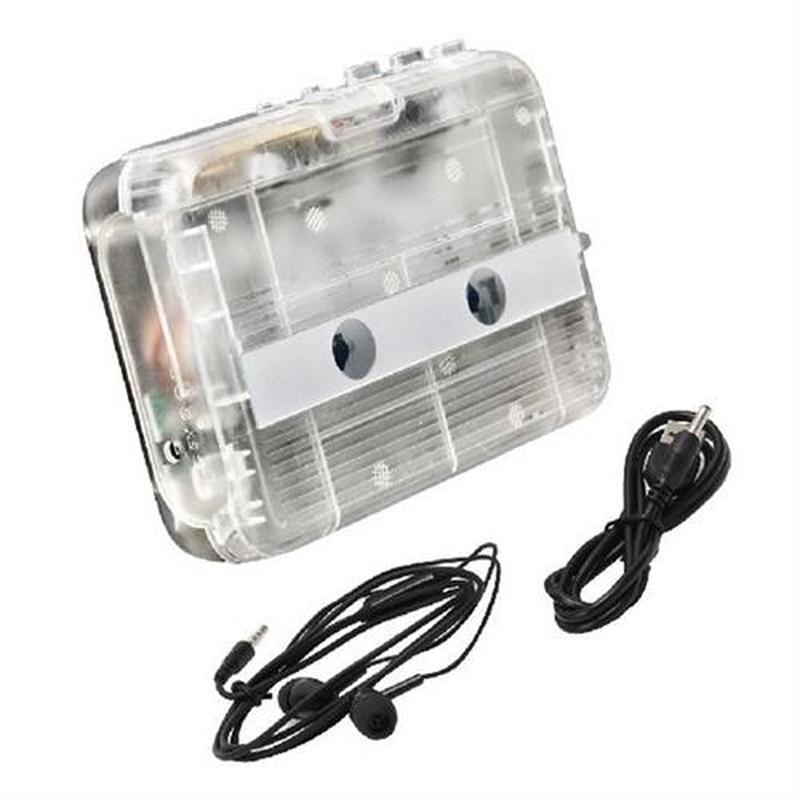 Wireless Cassette Player Transparent MP3 Converter Input