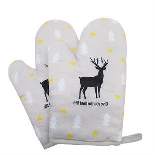 1Pcs Christmas Gift Heat Resistant Microwave Oven Glove