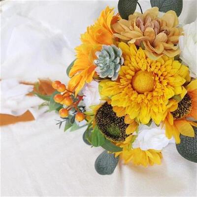 Handmade Wedding Bouquets for Bride, flower, Eucalyptus,