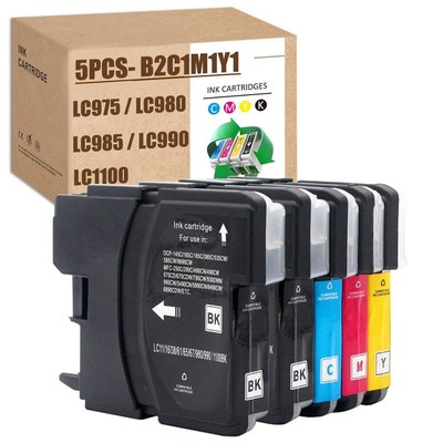 5PCS LC980 LC1100 LC1100BK LC1100C LC1100M LC1100Y for Broth