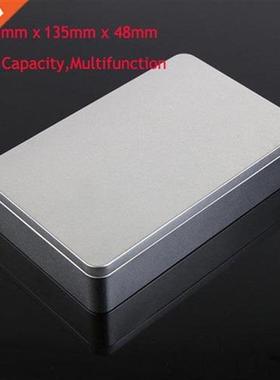 Reusable Metal Silver Big Storage Box Tin Empty Case Multipu