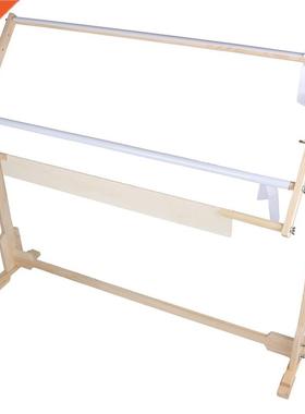 32CT Cross Sttch Frame Floor Stand Wooden Embrodery Tapest