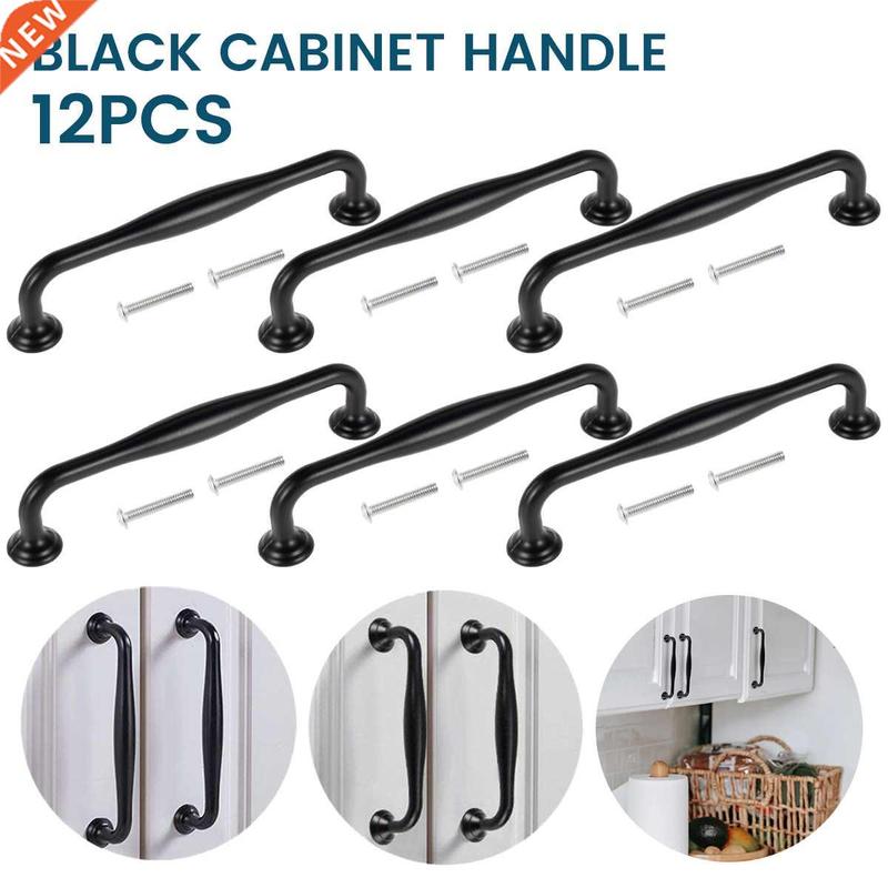 Black Matte Drawer Handle Cupboard Handle Aluminum Alloy Kit