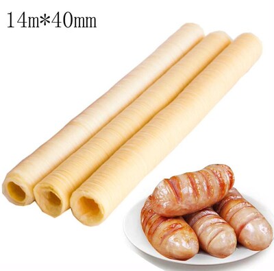 Sausage Packaging Tools 14m*40mm Sausage Tube Casing for Sau