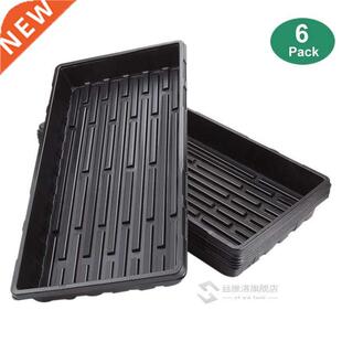 6 Packs Plastic Growing Trays Plant Seed Tray Seedling Start
