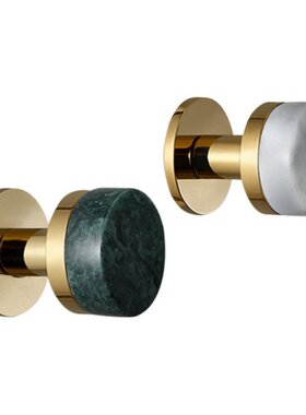 2 Pcs Brass Coat Hook Gold Marble Pattern Hook Brushed Gold