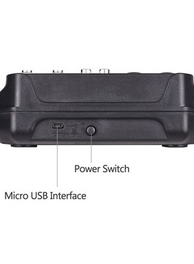 Muslady Mixing Console Digital Audio Mixer 4 Channel BT  Po