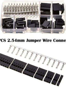 310pcs 2.54mm Connectors HSG01P-08P Set Male / Female Silver