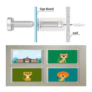 Screws Packs Acrylic Glass Standoff Advertising Mounts