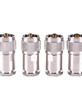 1pc UHF Male Plug PL259 Clamp 适用于 RG8 RG165 RG213 7D-FB C