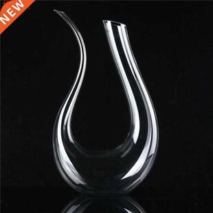 1500ml U Shaped Crystal Glass Horn Red Wine Decanter Wine Po