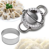 Dum Steel Set 2pcs And Stainless Press Tools Dumpling Cutter