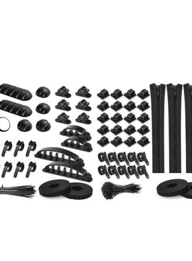 132/136Pcs Cable Organizer Kit of Split Cable Sleeves with S