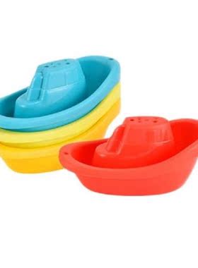 4 Pcs Childrens Bathroom Floating Boat Summer Bath Toys