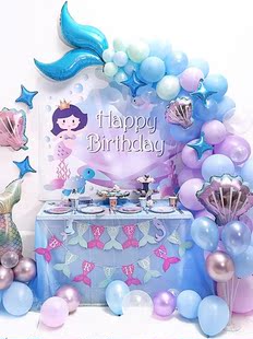 Arch balloons Decor Little Party 87pcs Mermaid mermaid