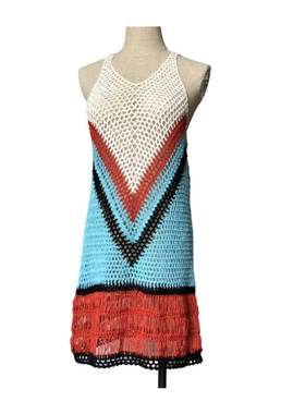 2021 Sexy Beach Wear Cover Up Sleeveless Hollow Dress Croche