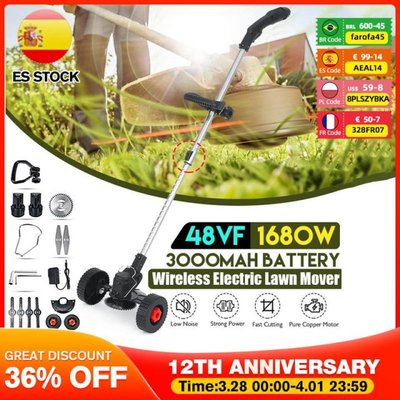 48V 1680W Electric Lawn Mower Li-ion Cordless Grass Trimmer