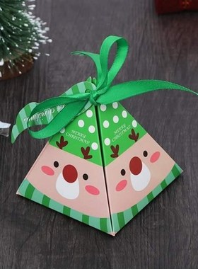 10pcs Christmas Packing Gift Paper Bags Candy Boxes for Kids