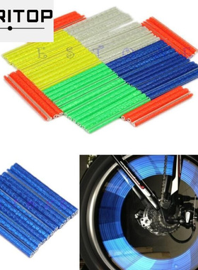 12pcs Bike Riding Bicle Wheel Spoke Reflector Reflective M