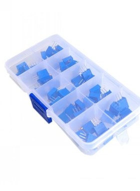 50Pcs/Lot 3296W Multiturn Trimmer Potentiometer Kit High Pre