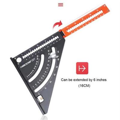 Goniometer Triangle Square Ruler with Base, Magnet Woodworki