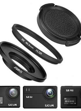 3in1 40.5mm UV Filter   Lens Cap   Adapter Ring for SJ8 Pro