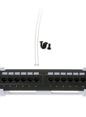 12 Ports CAT6 Patch Panel RJ45 Networking Wall Mount Rack
