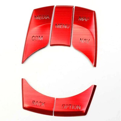 Car Aluminum IDrive Interior Multi Media Control Button Cov