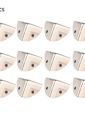 12Pcs Silver Cabinet Trunk Corner Protector Furniture Case B