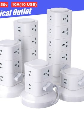Multi Layer Vertical Power Socket Powerboard Tower Socket 9