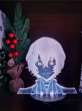 BUNGO STRAY DOGS DAZAI 3D Amine Lamp LED Nightlights Acrylic
