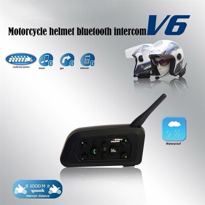 VnetPhone 1set V6 Intercom Helmet Bluetooth Headset Motorcyc